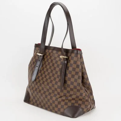 Сумка Louis Vuitton N51203 Hampstead GM Shoulder Bag Damier Ebene Canvas "Brown" фото № 4