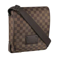 Сумка Louis Vuitton N51210 Brooklyn PM Messenger Bag Damier Ebene Canvas "Brown"