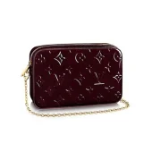 Сумка Louis Vuitton M64057 Camera Pouch Crossbody Bag Monogram Vernis "Chocolate"