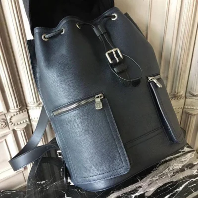 Рюкзак Louis Vuitton Canyon Backpack M54960 Utah Leather "Black" фото № 8