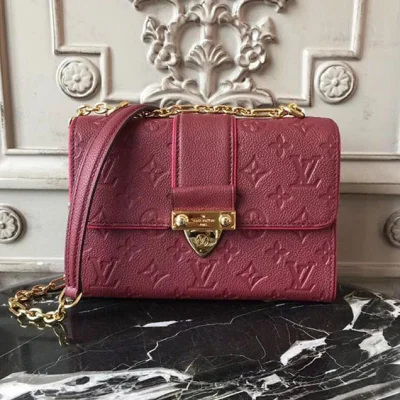 Сумка Louis Vuitton Monogram Empreinte Leather Saint Sulpice BB M44241 "Pink" фото № 2