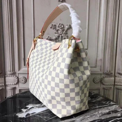 Сумка Louis Vuitton Damier Azur Canvas Graceful PM N42249 "White" фото № 4 Сумка Louis Vuitton Damier Azur Canvas Graceful PM N42249 "White" фото № 4