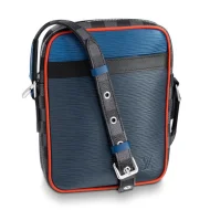 Сумка Louis Vuitton Epi Patchwork Danube Slim City Bag M51460 2018 "Navy Blue"