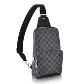 Сумка Louis Vuitton Avenue Sling Bag in Damier Graphite Canvas Fall Winter 2018 Collection N41719 Noir "Graphite"