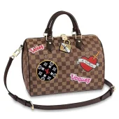 Сумка Louis Vuitton N40060 Speedy 30 Bandouliere Damier Ebene Canvas "Brown"