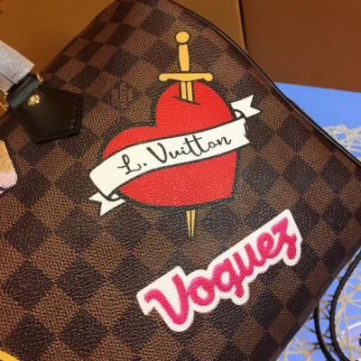 Сумка Louis Vuitton N40060 Speedy 30 Bandouliere Damier Ebene Canvas "Brown" фото № 9