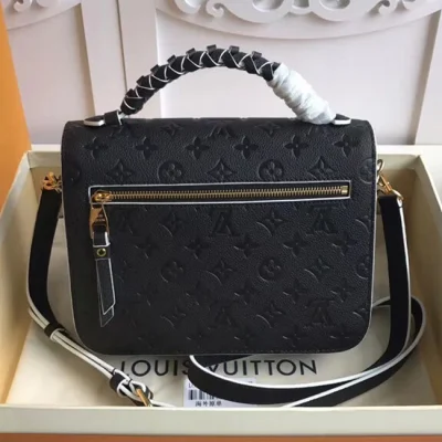 Сумка Louis Vuitton M43942 Pochette Metis Monogram Empreinte Leather "Black" фото № 3