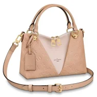 Сумка Louis Vuitton V Tote BB M44455 Monogram Empreinte Leather Rose Creme "Beige"