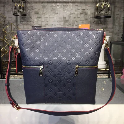 Сумка Louis Vuitton Melie M44012 Monogram Empreinte Leather Marine Rouge "Navy Blue" фото № 2