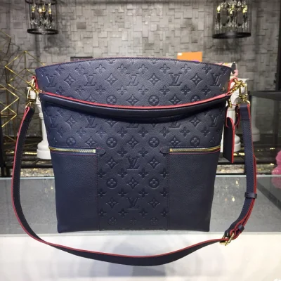 Сумка Louis Vuitton Melie M44012 Monogram Empreinte Leather Marine Rouge "Navy Blue" фото № 4