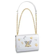Сумка Louis Vuitton Twist MM M52890 Epi Leather "White"