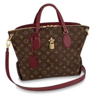Сумка Louis Vuitton Flower Zipped Tote MM M44348 Monogram Canvas Bordeaux Red "Brown"