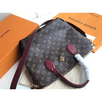 Сумка Louis Vuitton Flower Zipped Tote MM M44348 Monogram Canvas Bordeaux Red "Brown" фото № 4