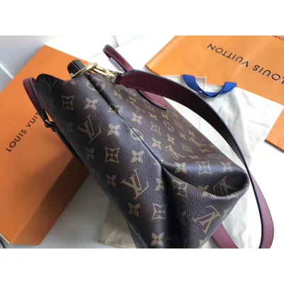 Сумка Louis Vuitton Flower Zipped Tote MM M44348 Monogram Canvas Bordeaux Red "Brown" фото № 6