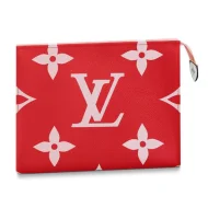 Косметичка Louis Vuitton Toilet Pouch XL M67692 Monogram Coated Canvas Pink "Red"