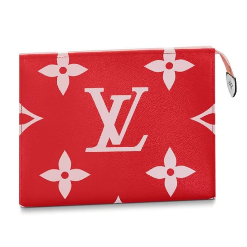 Косметичка Louis Vuitton Toilet Pouch XL M67692 Monogram Coated Canvas Pink "Red"