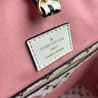 Сумка Louis Vuitton Neverfull MM M44567 Monogram Coated Canvas Pink "Red" фото № 7