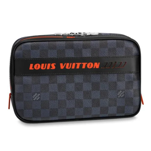 Косметичка Louis Vuitton Toilet Pouch GM N60245 Damier Cobalt Canvas "Navy Blue"