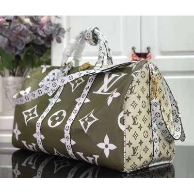 Сумка Louis Vuitton Keepall Bandouliere 50 M44590 Monogram Coated Canvas Khaki "Green" фото № 3 Сумка Louis Vuitton Keepall Bandouliere 50 M44590 Monogram Coated Canvas Khaki "Green" фото № 3