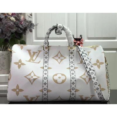 Сумка Louis Vuitton Keepall Bandouliere 50 M44590 Monogram Coated Canvas Khaki "Green" фото № 4 Сумка Louis Vuitton Keepall Bandouliere 50 M44590 Monogram Coated Canvas Khaki "Green" фото № 4