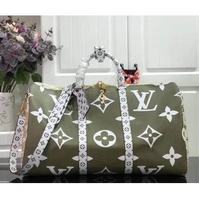 Сумка Louis Vuitton Keepall Bandouliere 50 M44590 Monogram Coated Canvas Khaki "Green" фото № 2 Сумка Louis Vuitton Keepall Bandouliere 50 M44590 Monogram Coated Canvas Khaki "Green" фото № 2