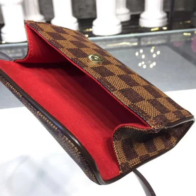 Сумка Louis Vuitton Damier Ebene Canvas Bumbag N51856 2017 "Brown" фото № 8