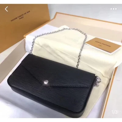 Клатч Louis Vuitton Pochette Felicie M62648 Epi Leather 2018 "Black" фото № 2