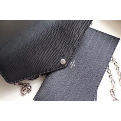 Клатч Louis Vuitton Pochette Felicie M62648 Epi Leather 2018 "Black" фото № 8