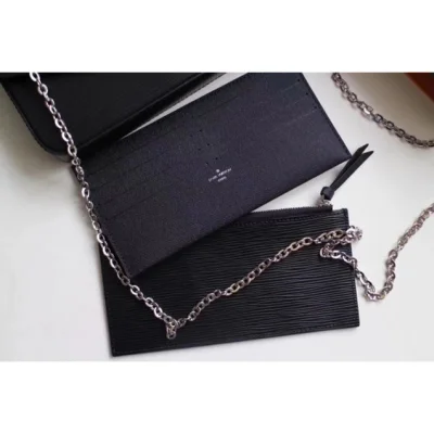Клатч Louis Vuitton Pochette Felicie M62648 Epi Leather 2018 "Black" фото № 9