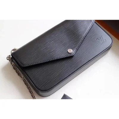 Клатч Louis Vuitton Pochette Felicie M62648 Epi Leather 2018 "Black" фото № 10
