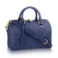 Сумка Louis Vuitton M40792 Speedy 25 Tote Bag Monogram Empreinte Leather "Navy Blue"
