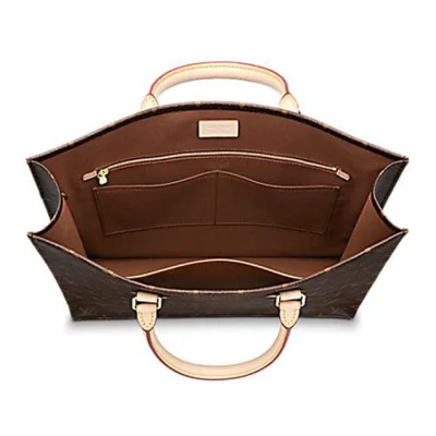 Сумка Louis Vuitton M40805 Sac Plat NM Tote Bag Monogram Canvas "Brown" фото № 2