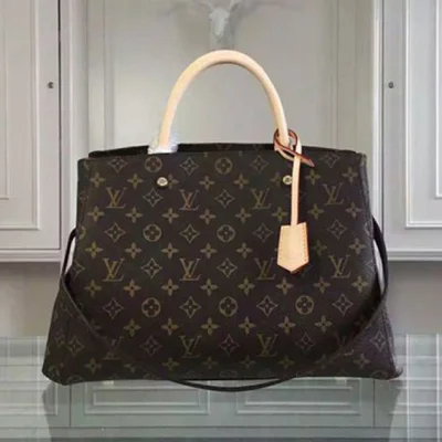 Сумка Louis Vuitton M41067 Montaigne GM Tote Bag Monogram Canvas "Brown" фото № 2