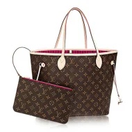 Сумка Louis Vuitton M41178 Neverfull MM Shoulder Bag Monogram Canvas "Brown"