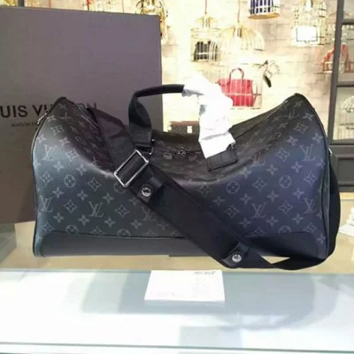 Сумка Louis Vuitton M43038 Keepall Voyager Duffel Bag Monogram Eclipse Canvas "Black" фото № 2