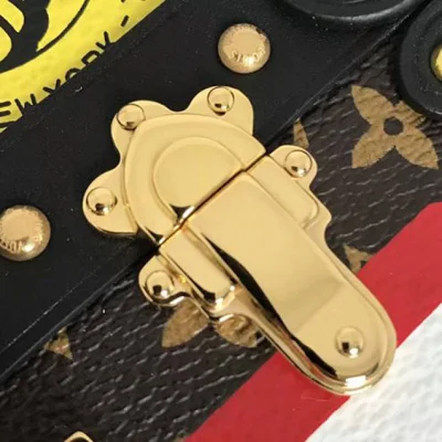 Сумка Louis Vuitton M43229 Petite Malle World Tour Crossbody Bag Monogram Canvas "Brown" фото № 7