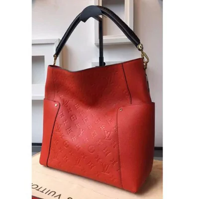 Сумка Louis Vuitton M50074 Bagatelle Hobo Bag Monogram Empreinte Leather "Orange" фото № 2