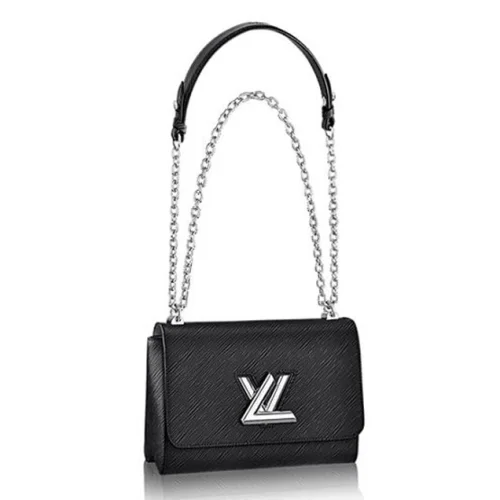 Сумка Louis Vuitton M50282 Twist MM Shoulder Bag Epi Leather "Black"