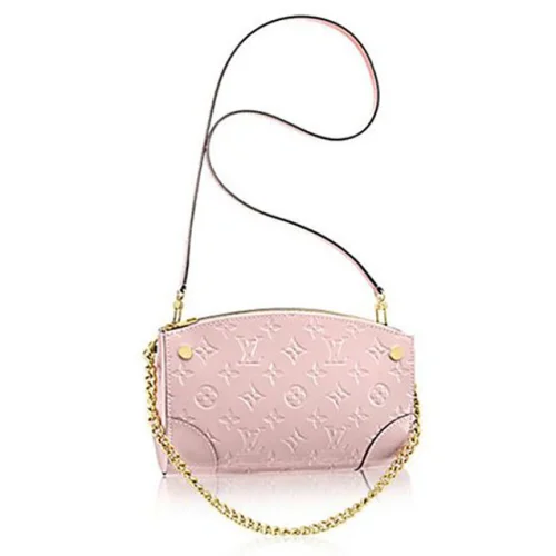 Сумка Louis Vuitton M50410 Santa Monica Clutch Crossbody Bag Monogram Vernis "Pink"