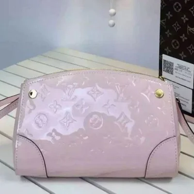 Сумка Louis Vuitton M50410 Santa Monica Clutch Crossbody Bag Monogram Vernis "Pink" фото № 3