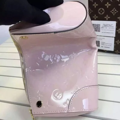 Сумка Louis Vuitton M50410 Santa Monica Clutch Crossbody Bag Monogram Vernis "Pink" фото № 8
