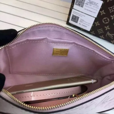 Сумка Louis Vuitton M50410 Santa Monica Clutch Crossbody Bag Monogram Vernis "Pink" фото № 9