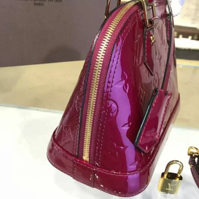 Сумка Louis Vuitton M50565 Alma BB Tote Bag Monogram Vernis "Purple" фото № 7