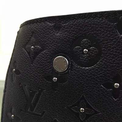 Сумка Louis Vuitton M50665 Montaigne BB Tote Bag Monogram Empreinte Leather "Black" фото № 6