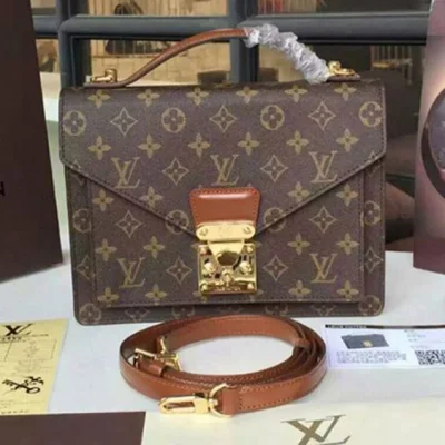 Сумка Louis Vuitton M51185 Monceau Crossbody Bag Monogram Canvas "Brown" фото № 2