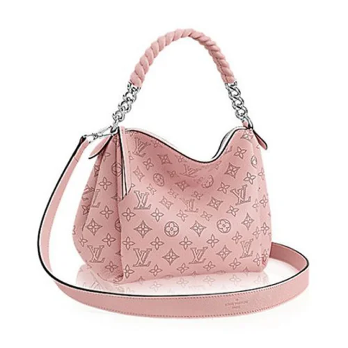 Сумка Louis Vuitton M51219 Babylone Chain BB Hobo Bag Mahina Leather "Pink"