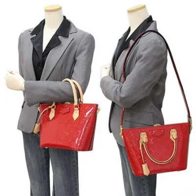 Сумка Louis Vuitton M90165 Montebello PM Tote Bag Monogram Vernis "Red" фото № 10