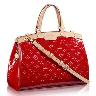 Сумка Louis Vuitton M90179 Brea MM Tote Bag Monogram Vernis "Red"