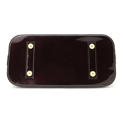 Сумка Louis Vuitton M91611 Alma PM Tote Bag Monogram Vernis "Chocolate" фото № 5