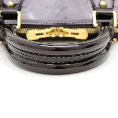 Сумка Louis Vuitton M91611 Alma PM Tote Bag Monogram Vernis "Chocolate" фото № 7
